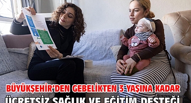 Büyükşehir’den gebelikten 3 yaşına kadar ücretsiz sağlık ve eğitim desteği