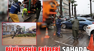 Büyükşehir ekipleri sahada