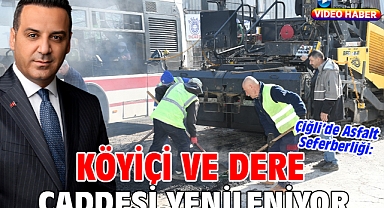 Çiğli’de Asfalt Seferberliği: Köyiçi ve Dere Caddesi Yenileniyor