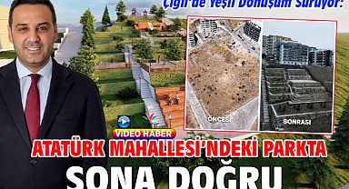 Çiğli’de Yeşil Dönüşüm Sürüyor: Atatürk Mahallesi’ndeki Parkta Sona Doğru