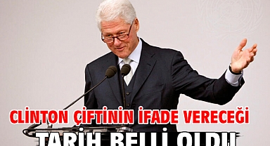 Clinton çiftinin ifade vereceği tarih belli oldu