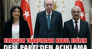 Erdoğan tarafından kabul edilen DEM Parti'den açıklama