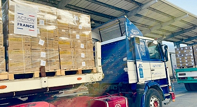 Fransa'dan Gazze'ye 80 ton gıda yardımı