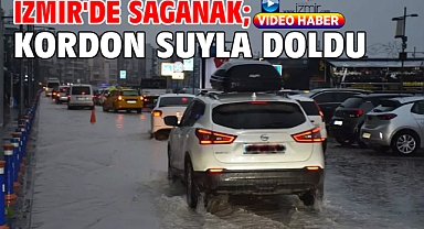 İzmir'de sağanak; Kordon suyla doldu
