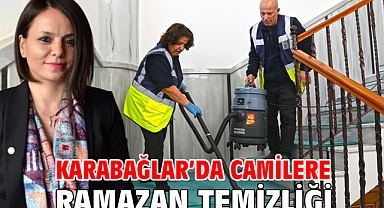 Karabağlar’da Camilere Ramazan Temizliği