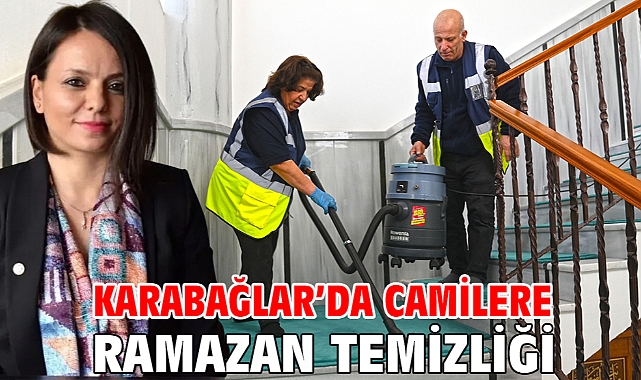 Karabağlar’da Camilere Ramazan Temizliği