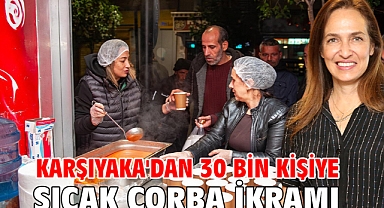 Karşıyaka'dan 30 bin kişiye sıcak çorba ikramı