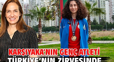 Karşıyaka’nın genç atleti Türkiye’nin zirvesinde!