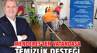 Menderes'ten Vatandaşa Temizlik Desteği