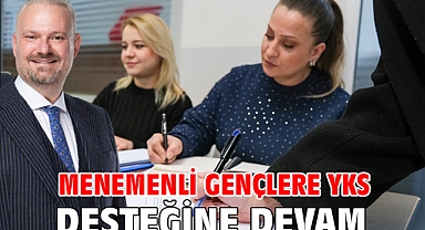 Menemenli gençlere YKS desteğine devam