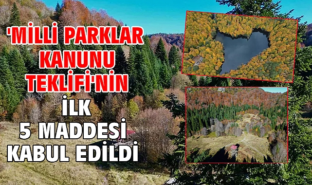 'Milli Parklar Kanunu Teklifi'nin ilk 5 maddesi kabul edildi