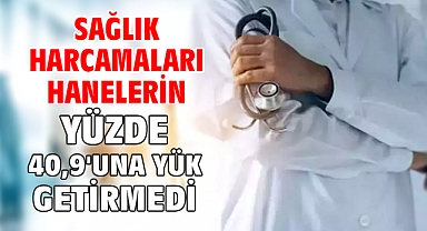 Sağlık harcamaları hanelerin yüzde 40,9'una yük getirmedi