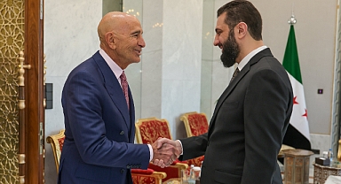 Şara, ABD'nin Suriye Özel Temsilcisi Barrack'ı kabul etti