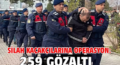 Silah kaçakçılarına operasyon; 259 gözaltı