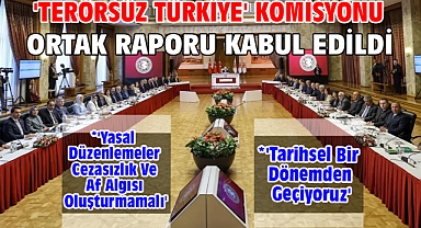 'Terörsüz Türkiye' komisyonu ortak raporu kabul edildi