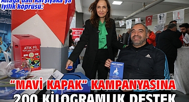 Aliağa’dan Karşıyaka’ya iyilik köprüsü: “Mavi Kapak” kampanyasına 200 kilogramlık destek