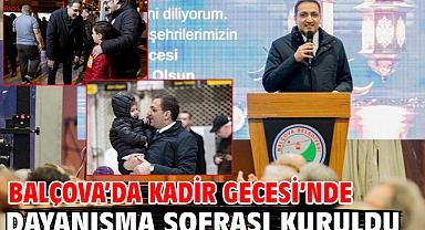Balçova’da Kadir Gecesi’nde Dayanışma Sofrası Kuruldu