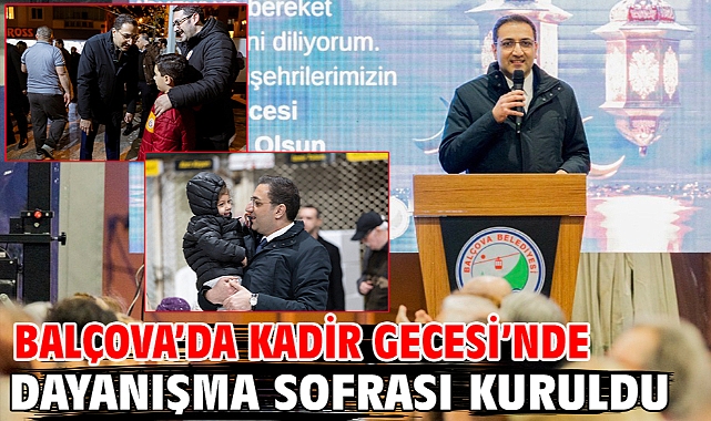 Balçova’da Kadir Gecesi’nde Dayanışma Sofrası Kuruldu