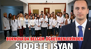 Bornova’da BELGEM Öğretmenlerinden Şiddete İsyan