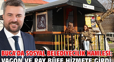 Buca’da sosyal belediyecilik hamlesi: Vagon ve Ray Büfe hizmete girdi