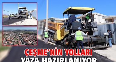 Çeşme’nin yolları yaza hazırlanıyor