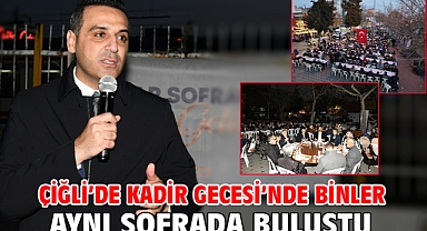 Çiğli'de Kadir Gecesi'nde Binler Aynı Sofrada Buluştu