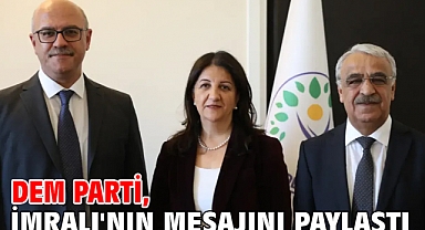 DEM Parti, İmralı'nın mesajını paylaştı