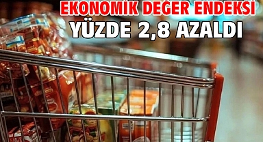 Ekonomik değer endeksi yüzde 2,8 azaldı