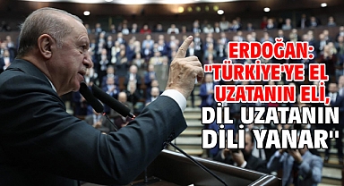 Erdoğan: ''Türkiye'ye el uzatanın eli, dil uzatanın dili yanar''