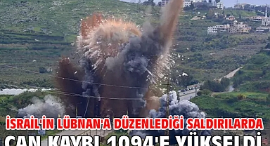 İsrail'in Lübnan'a düzenlediği saldırılarda can kaybı 1094'e yükseldi