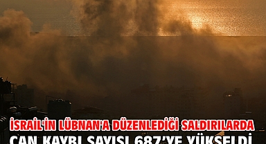 İsrail'in Lübnan'a düzenlediği saldırılarda can kaybı sayısı 687'ye yükseldi