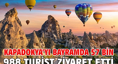 Kapadokya’yı bayramda 57 bin 988 turist ziyaret etti