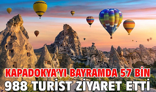 Kapadokya’yı bayramda 57 bin 988 turist ziyaret etti