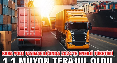 Kara yolu taşımacılığında 2024'te enerji tüketimi 1,1 milyon terajul oldu