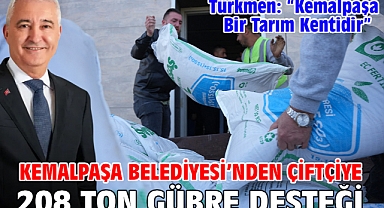Kemalpaşa Belediyesi'nden Çiftçiye 208 Ton Gübre Desteği