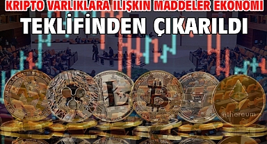 Kripto varlıklara ilişkin maddeler ekonomi teklifinden çıkarıldı