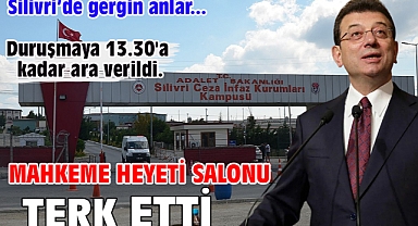 Mahkeme heyeti salonu terk etti 