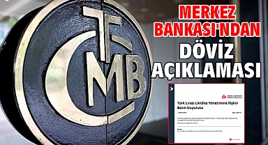 Merkez Bankası'ndan döviz açıklaması