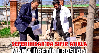 Seferihisar’da sıfır atıkla mama üretimi başladı