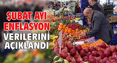 Şubat ayı enflasyon verilerini açıklandı