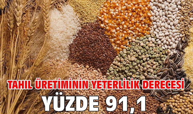 Tahıl üretiminin yeterlilik derecesi yüzde 91,1