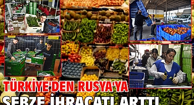 Türkiye'den Rusya'ya sebze ihracatı arttı