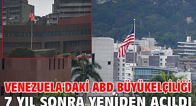 Venezuela'daki ABD Büyükelçiliği 7 yıl sonra yeniden açıldı