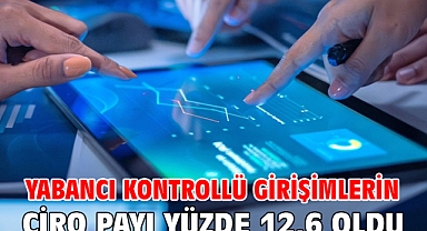 Yabancı kontrollü girişimlerin ciro payı yüzde 12,6 oldu