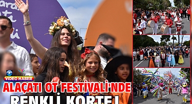Alaçatı Ot Festivali'nde renkli kortej