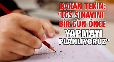 Bakan Tekin: