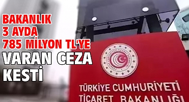 Bakanlık 3 ayda 785 milyon TL'ye varan ceza kesti!