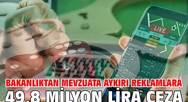 Bakanlıktan mevzuata aykırı reklamlara 49,8 milyon lira ceza