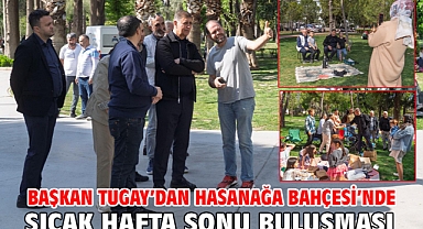 Başkan Tugay’dan Hasanağa Bahçesi’nde sıcak hafta sonu buluşması