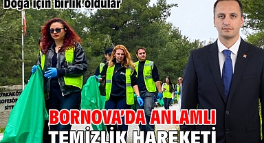 Bornova’da anlamlı temizlik hareketi